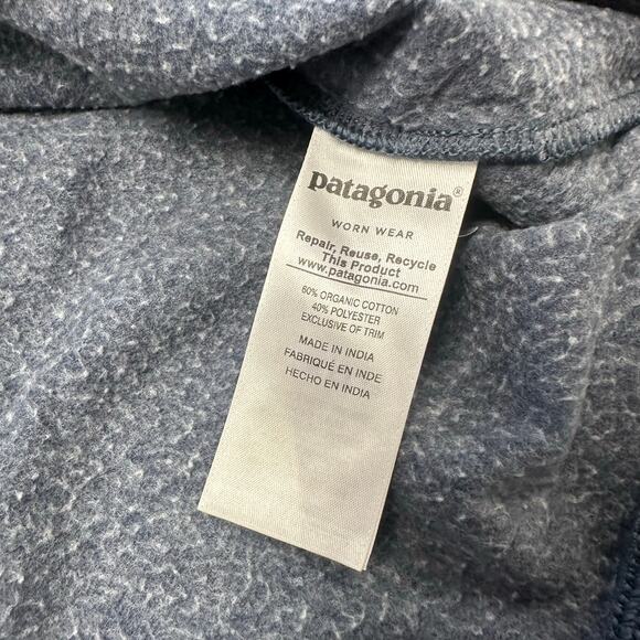 Patagonia Blue Mens M P-6 Logo Organic Cotton Lightweight Crewneck Sweatshirt - Picture 9 of 10